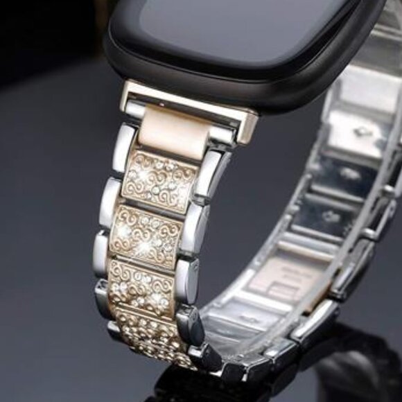 NEW Gold/Silver Rhinestone Aple Watch Band
